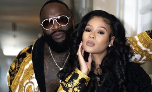 Toie Roberts father Rick Ross with his new girlfriend Pretty Vee
